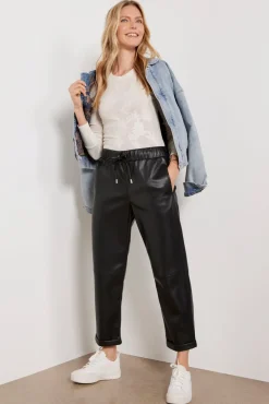 Pants & Leggings<EVEREVE Jules Faux Leather Pant Black