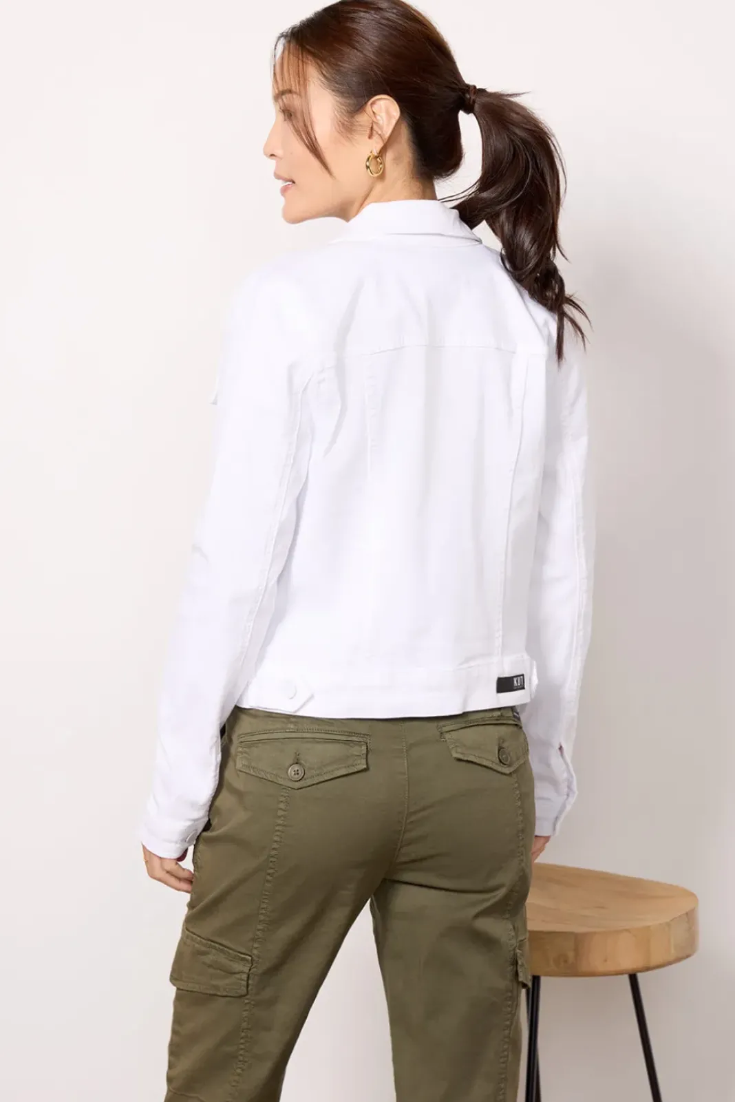 Blazers & Jackets<KUT FROM THE KLOTH Julia Denim Jacket Opticwhite