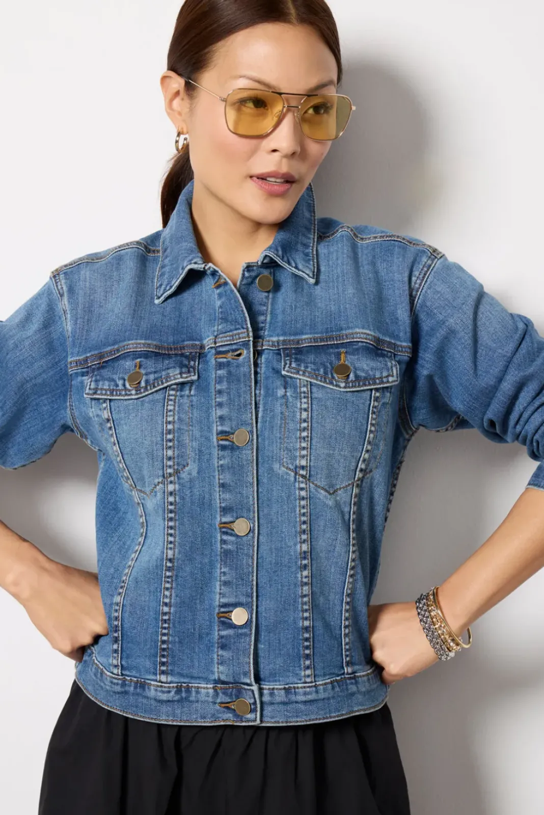 Blazers & Jackets<KUT FROM THE KLOTH Juliet Denim Jacket Dearly