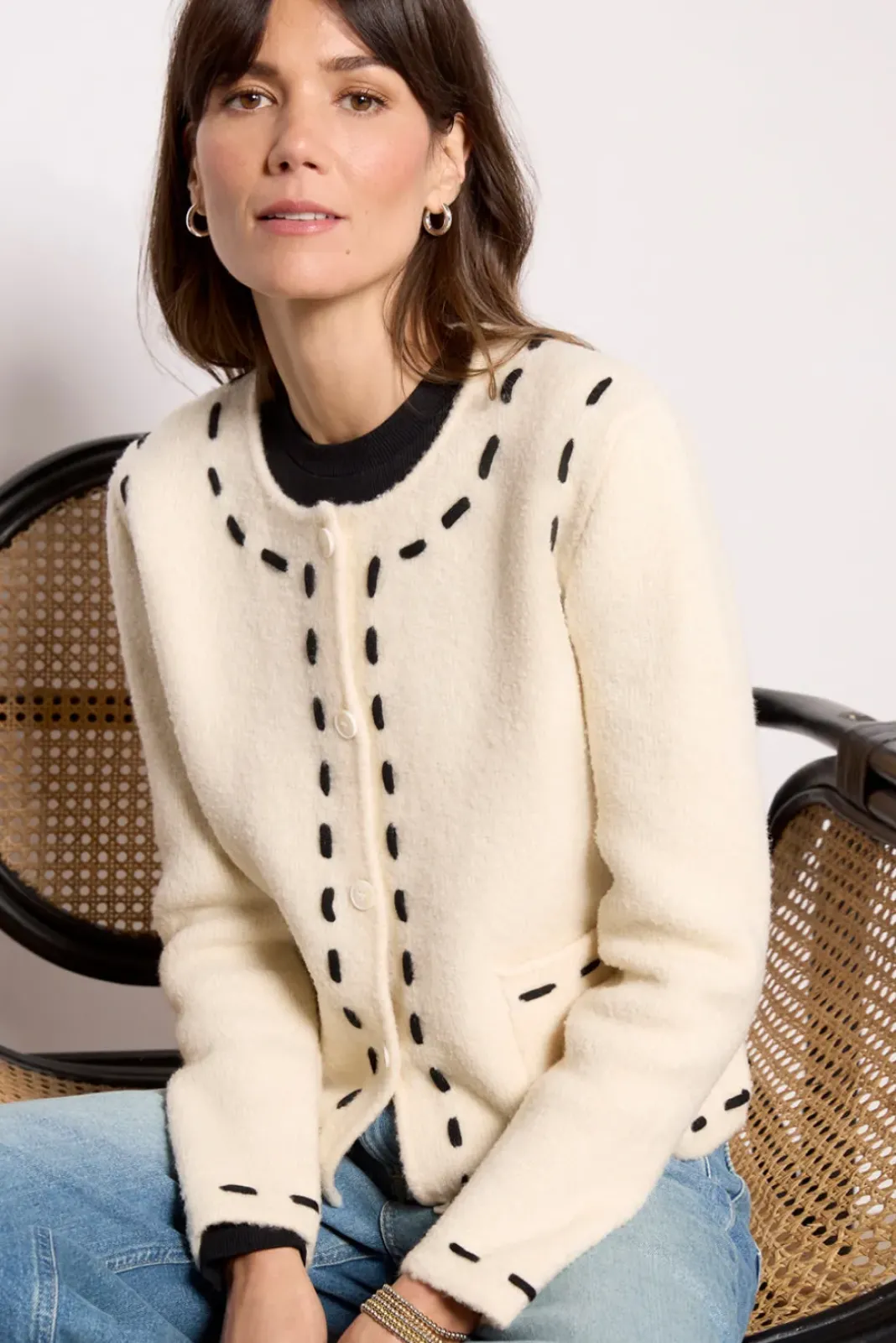 Sweaters<RAILS Juliette Cardigan Ivory