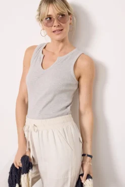Tops & Tees<EVEREVE Kadi Rib Tank Lightgreyheather