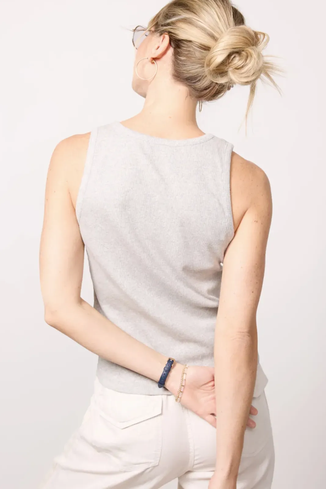 Tops & Tees<EVEREVE Kadi Rib Tank Lightgreyheather