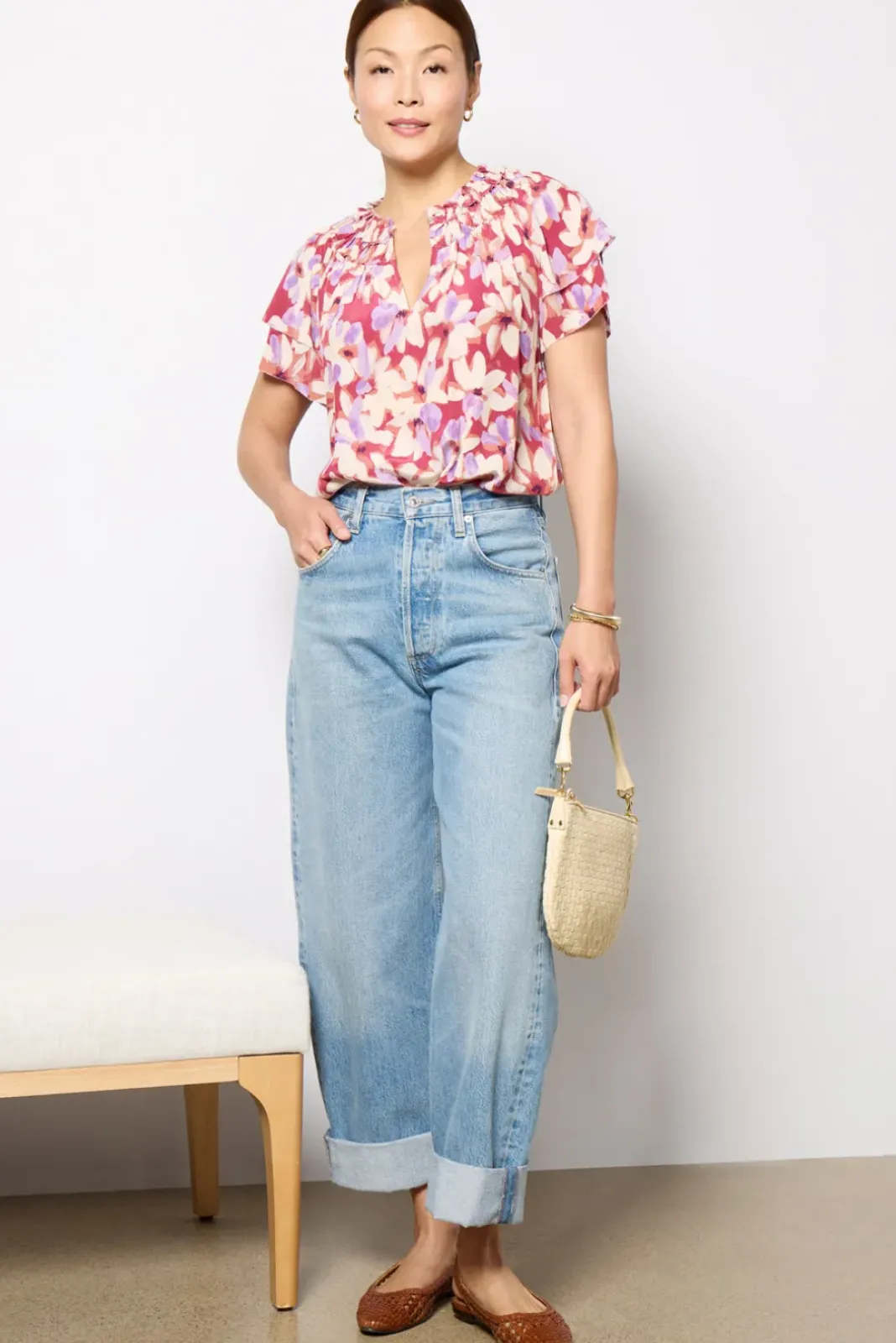 Tops & Tees<RAILS Kamila Blouse Amaranth