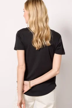 Tops & Tees<Z SUPPLY Kasey V Neck Tee Black
