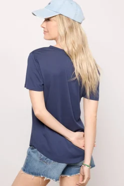 Tops & Tees<Z SUPPLY Kasey V Neck Tee Navy