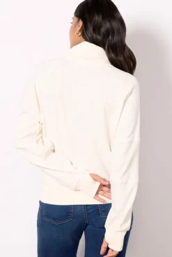 Sweatshirts<EVEREVE Kassandra Thermal Mix Sweatshirt Cream