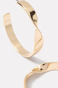 Jewelry<EVEREVE Kay Twisted Statement Hoop Gold