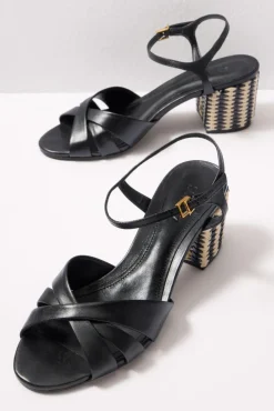 Shoes<SCHUTZ Keefa Mid Block Heel Black