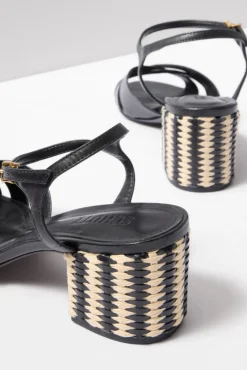 Shoes<SCHUTZ Keefa Mid Block Heel Black