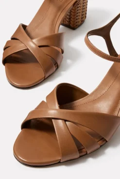 Shoes<SCHUTZ Keefa Mid Block Heel Caramel