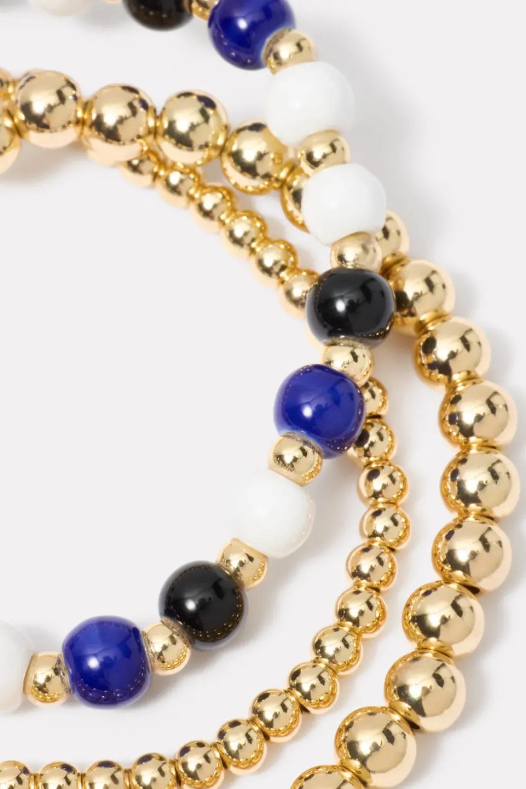 Jewelry<EVEREVE Keene Beaded Bracelet Pack Navy/White/Gold