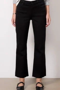 Jeans<KUT FROM THE KLOTH Kelsey Raw Hem Black