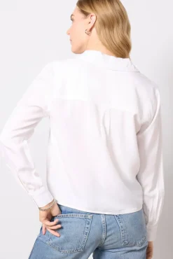 Tops & Tees<EVEREVE Kenley Utility Shirt White