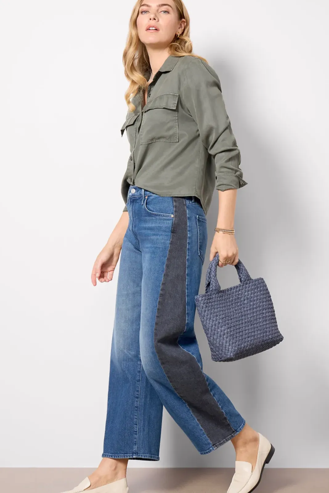 Tops & Tees<EVEREVE Kenley Utility Shirt Olive