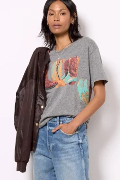 Tops & Tees<DAYDREAMER Kick Off Your Boots Tee Heathergrey