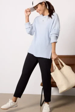 Sweaters<VARLEY Kingsley Mock Neck Knit Paleblue