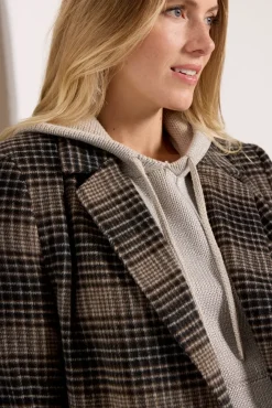 Blazers & Jackets<Z SUPPLY Kingston Relaxed Plaid Blazer Latte