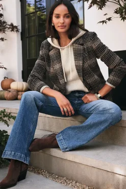 Blazers & Jackets<Z SUPPLY Kingston Relaxed Plaid Blazer Latte