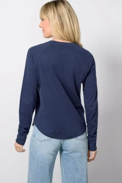 Tops & Tees<EVEREVE Kit Sporty Stripe Raglan Navy