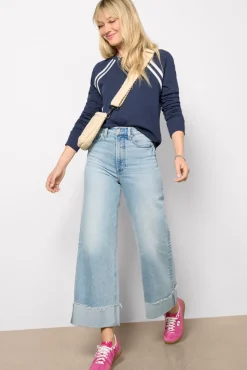 Tops & Tees<EVEREVE Kit Sporty Stripe Raglan Navy