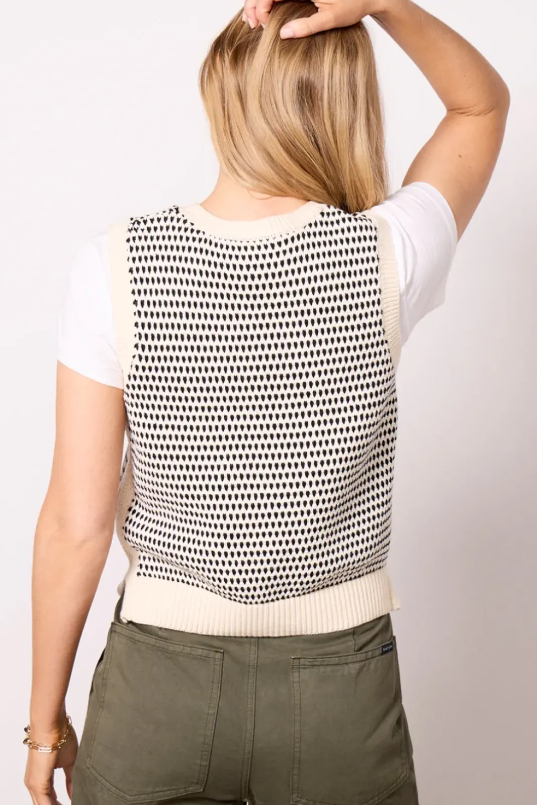 Sweaters<VARLEY Knowles Textured Knit Vest Ivory
