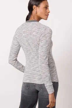 Tops & Tees<EVEREVE Knox Marl Henley H.Grey