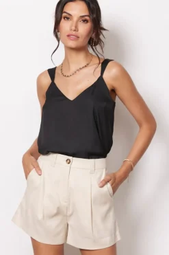 Intimates & Lounge<EVEREVE Kyle V Neck Cami Black