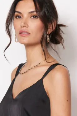 Intimates & Lounge<EVEREVE Kyle V Neck Cami Black