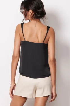 Intimates & Lounge<EVEREVE Kyle V Neck Cami Black