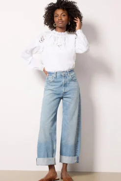 Tops & Tees<SANCTUARY Lace Popover Blouse White