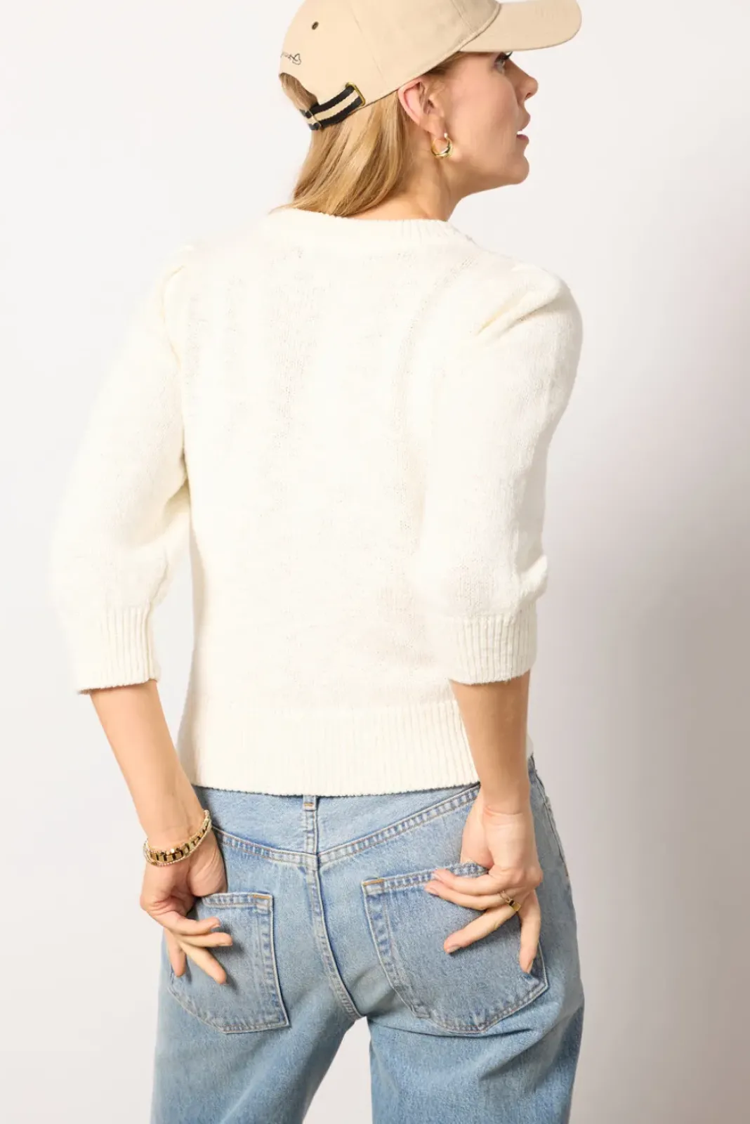 Sweaters<EVEREVE Lacey Pullover Ivory