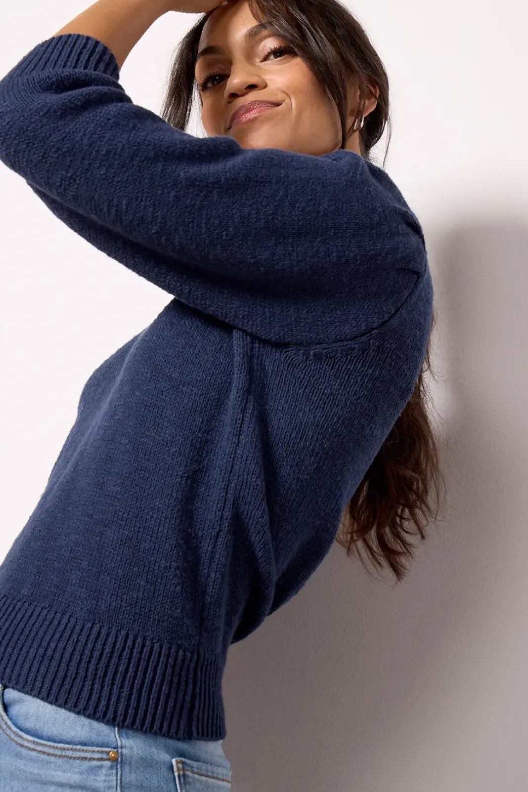 Sweaters<EVEREVE Lacey Pullover Washednavy