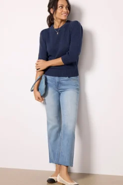Sweaters<EVEREVE Lacey Pullover Washednavy