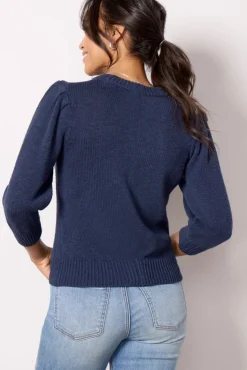 Sweaters<EVEREVE Lacey Pullover Washednavy