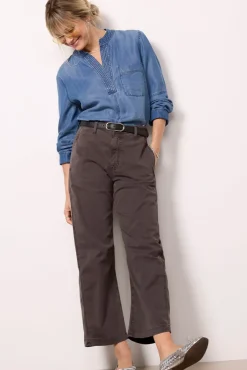 Tops & Tees<EVEREVE Laci Popover Chambray