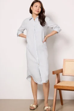 Dresses<FAHERTY Laguna Linen Maxi Dress Oceanviewstripe