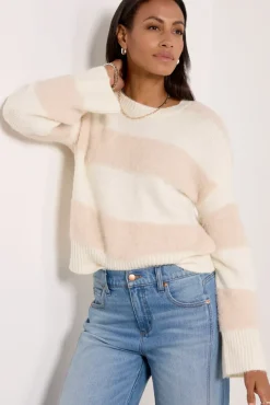 Sweaters<DESIGN HISTORY Lainey Pullover Creamstripe