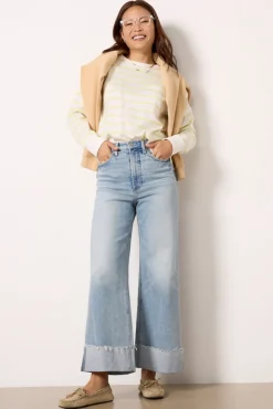 Jeans<PISTOLA Lana Crop Cuff Snowcat