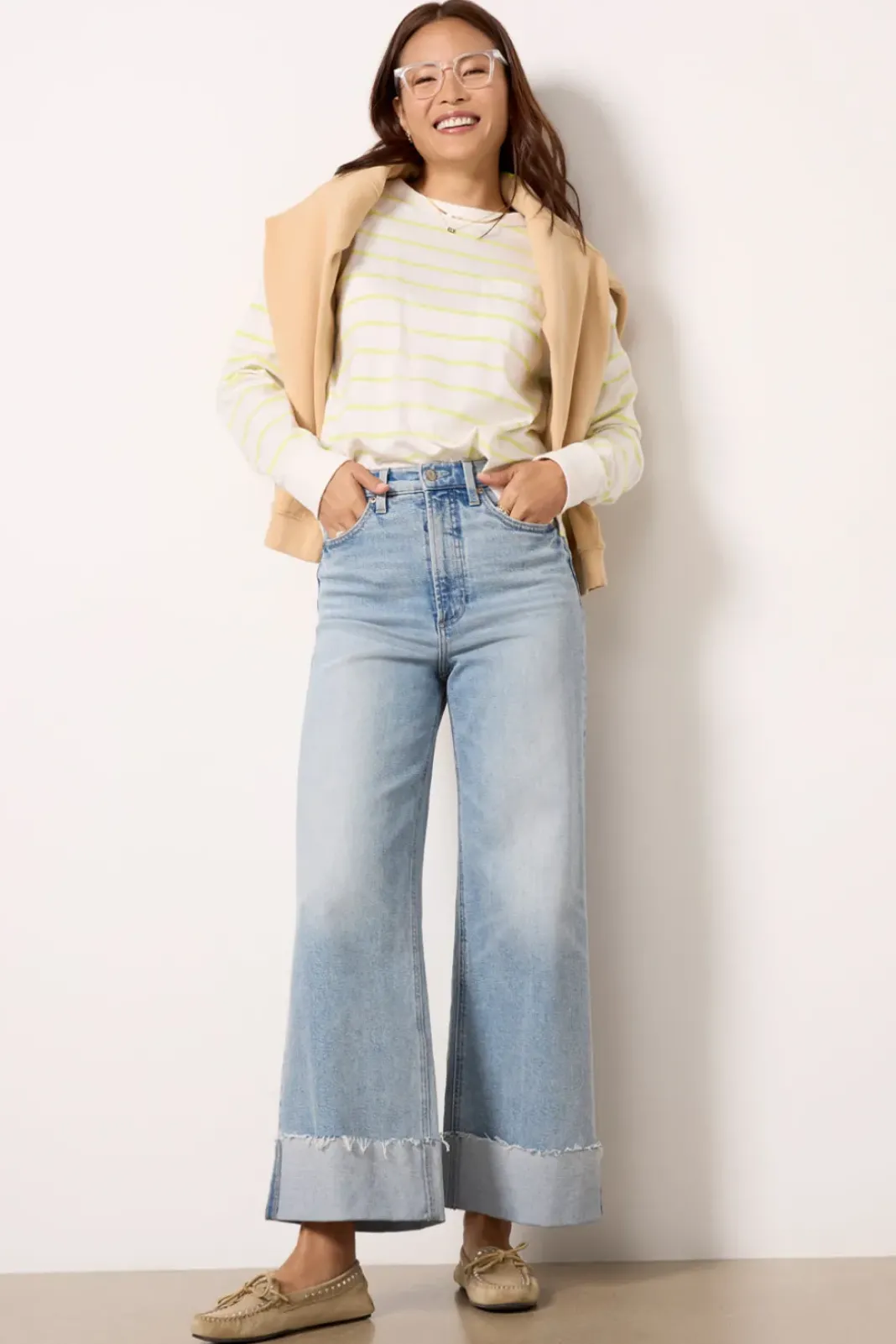 Jeans<PISTOLA Lana Crop Cuff Snowcat