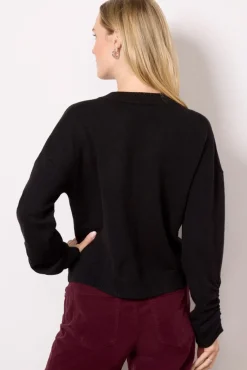 Sweaters<LNA Latigo V Neck Sweater Black