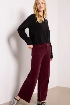 Sweaters<LNA Latigo V Neck Sweater Black
