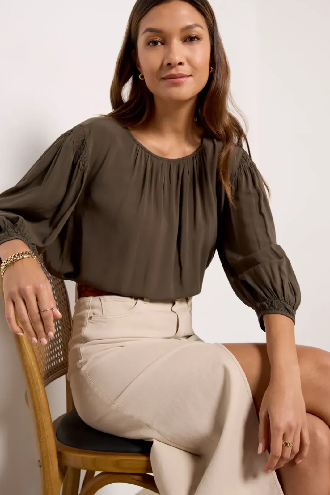 Tops & Tees<VELVET Laurann Blouse Forest
