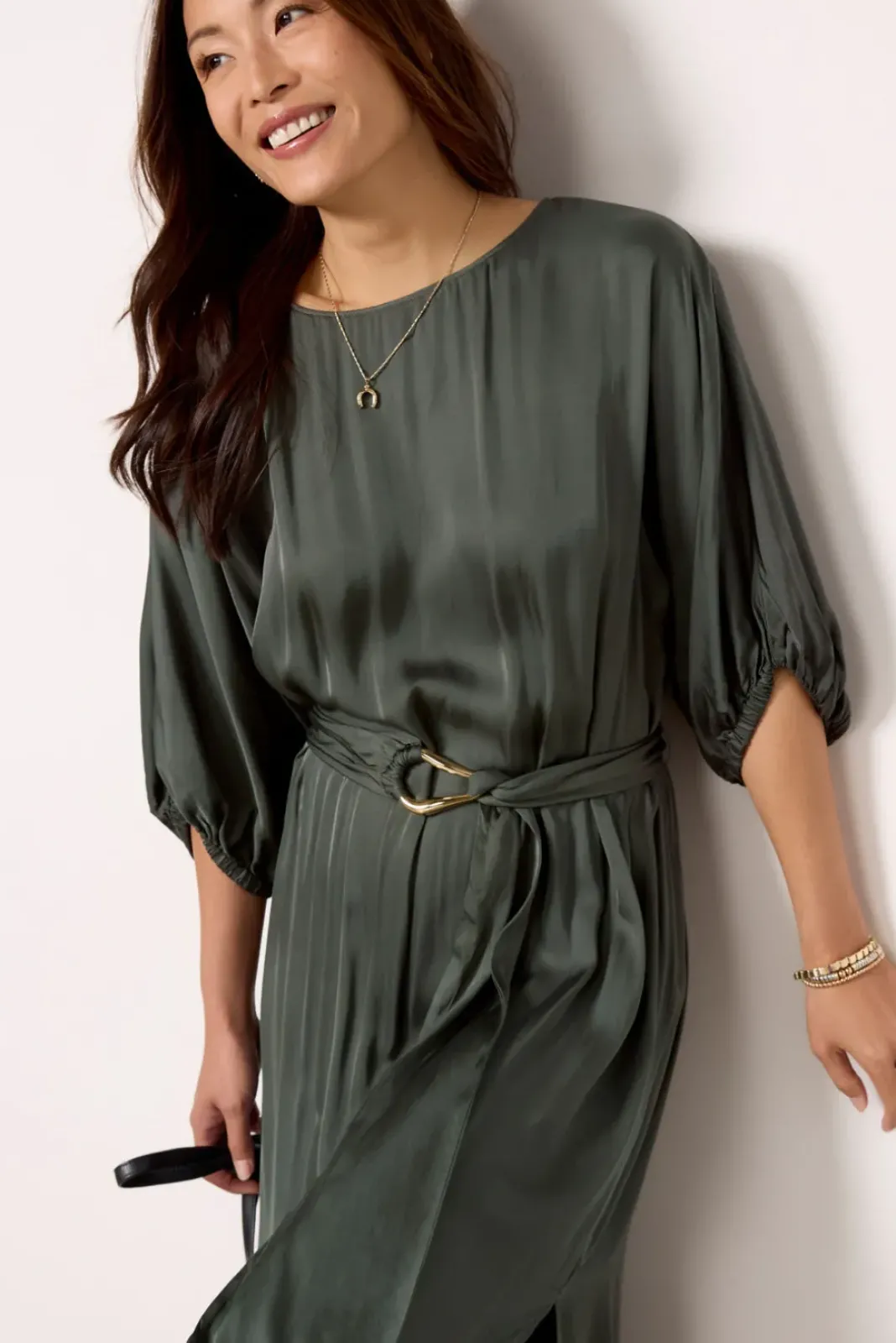 Dresses<VELVET Laurel Dress Marsh