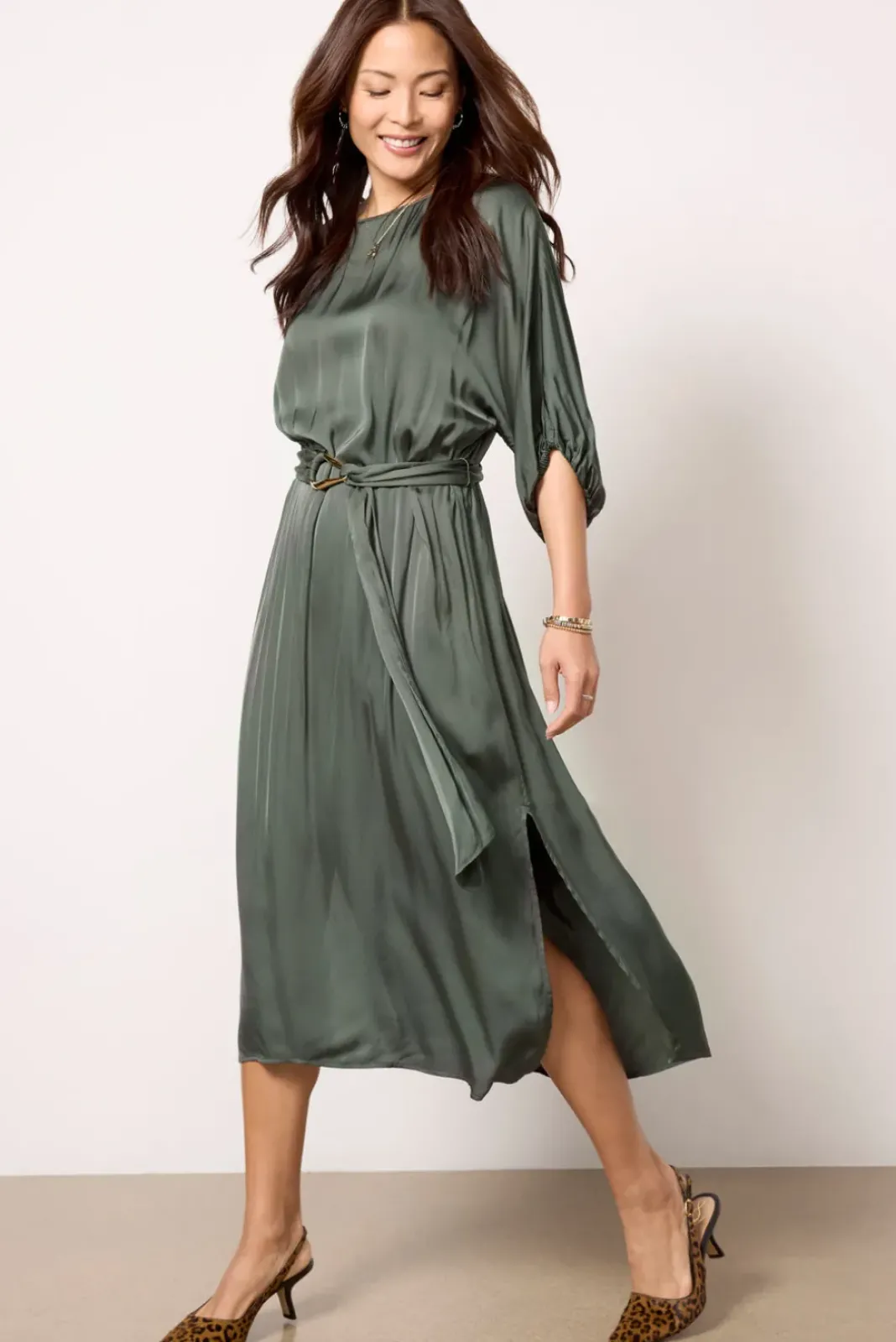 Dresses<VELVET Laurel Dress Marsh