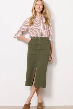 Skirts<PISTOLA Laurelle Utility Skirt Olivegreen