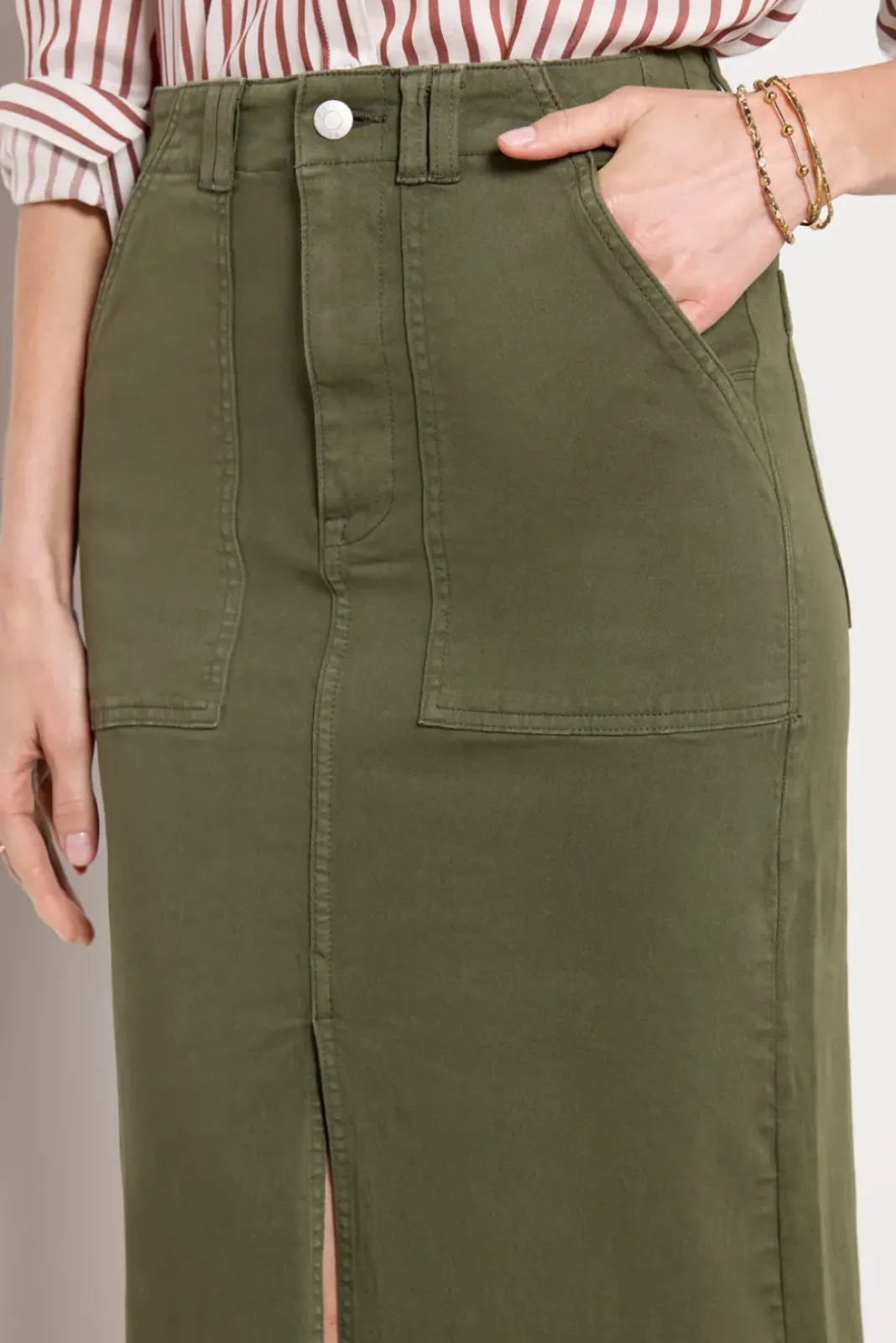Skirts<PISTOLA Laurelle Utility Skirt Olivegreen