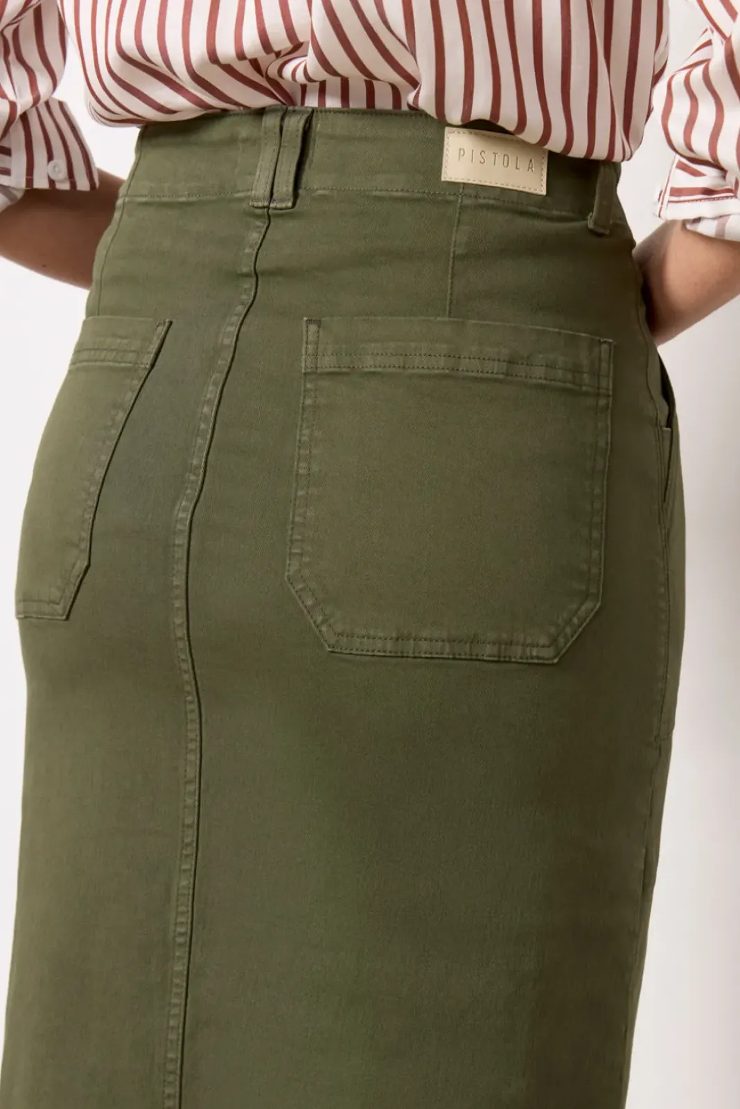 Skirts<PISTOLA Laurelle Utility Skirt Olivegreen