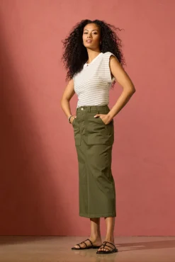 Skirts<PISTOLA Laurelle Utility Skirt Olivegreen