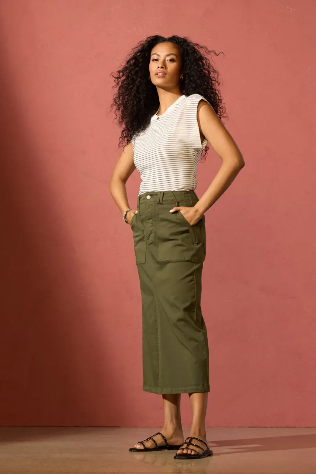 Skirts<PISTOLA Laurelle Utility Skirt Olivegreen