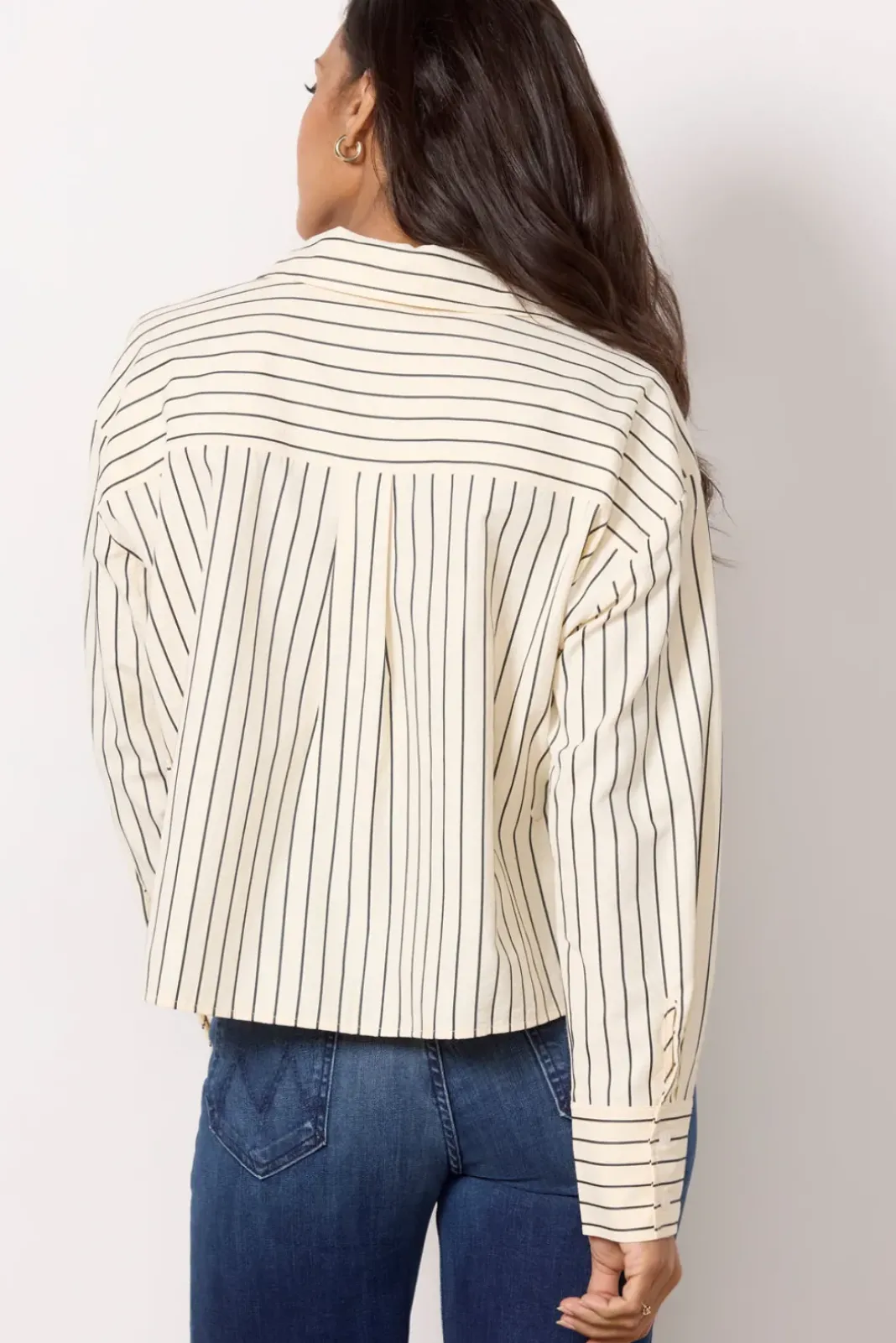 Tops & Tees<LNA Laurent Blouse Creamblackstripe